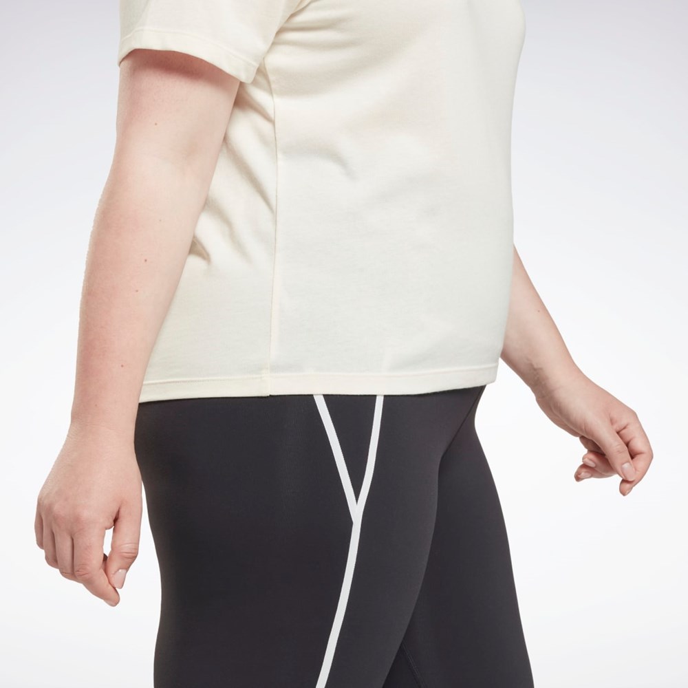 Reebok Reebok Identity T-Shirt (Plus Size) Valkoinen | AQYZWB-017