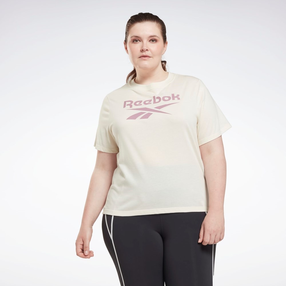 Reebok Reebok Identity T-Shirt (Plus Size) Valkoinen | AQYZWB-017