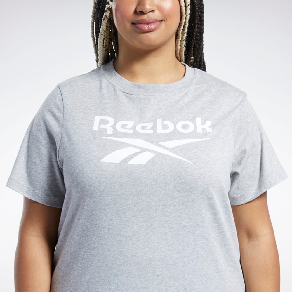 Reebok Reebok Identity T-Shirt (Plus Size) Harmaat | JGIASK-135