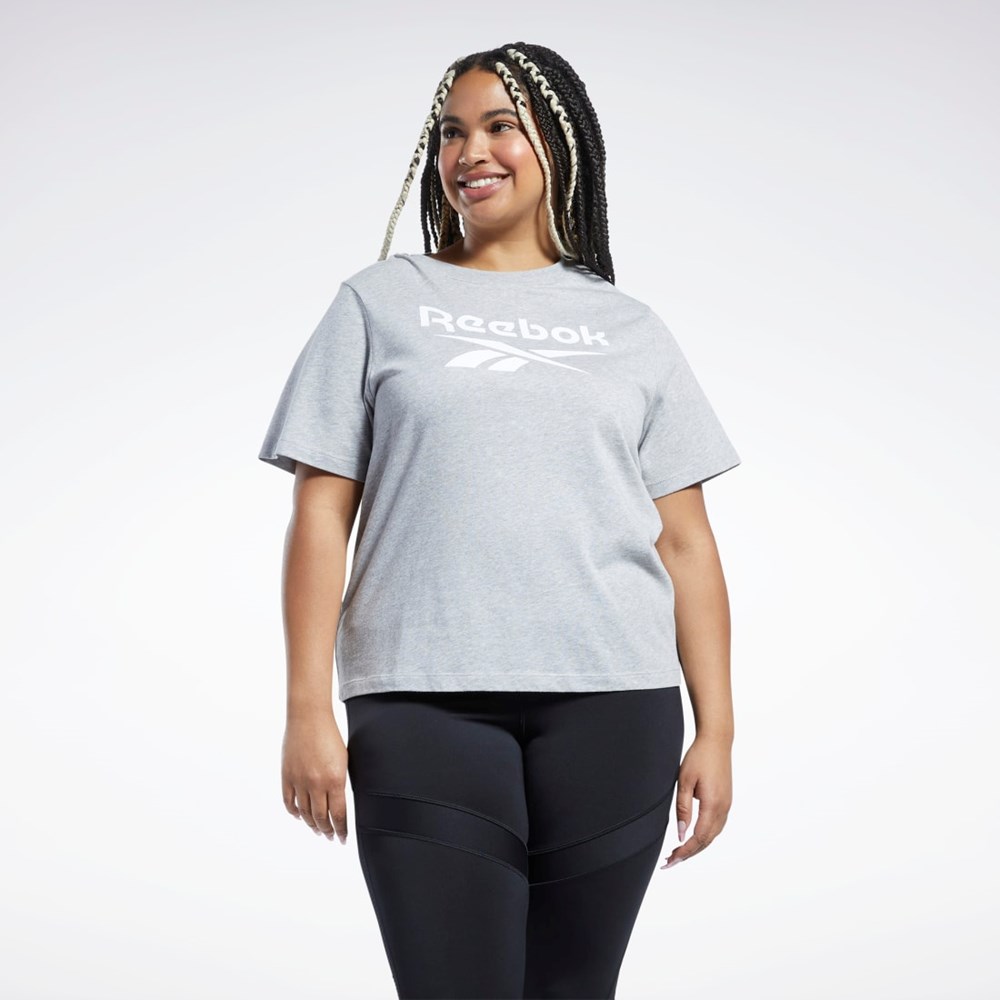 Reebok Reebok Identity T-Shirt (Plus Size) Harmaat | JGIASK-135