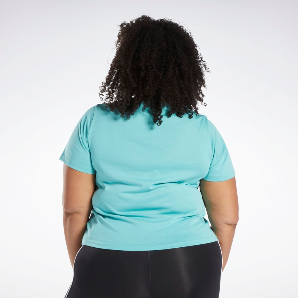 Reebok Reebok Identity T-Shirt (Plus Size) Semi Classic Teal | KVHYAD-450