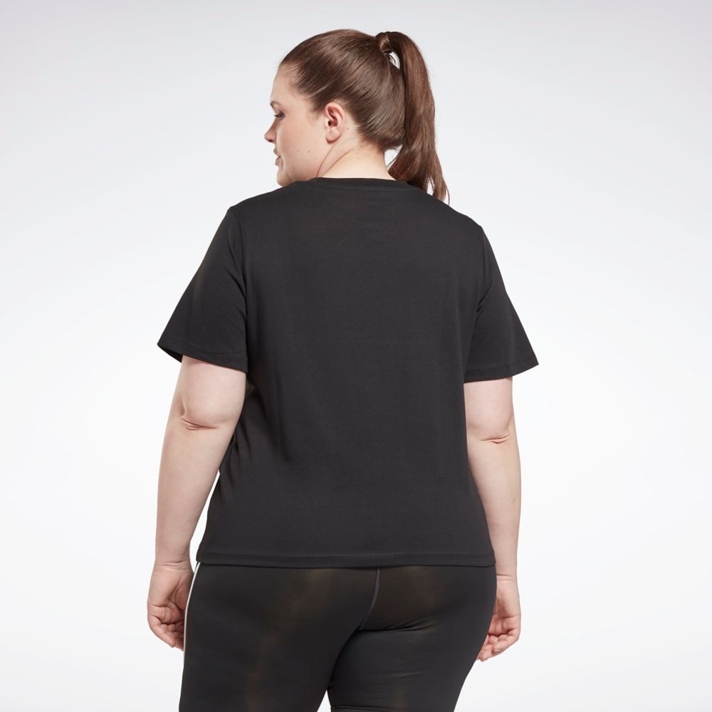 Reebok Reebok Identity T-Shirt (Plus Size) Mustat | PASYJH-405