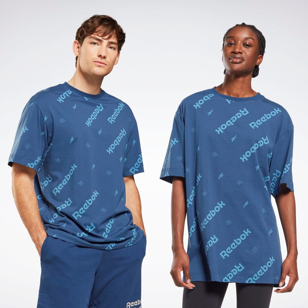 Reebok Reebok Identity T-Shirt Sininen | WVSBFZ-167