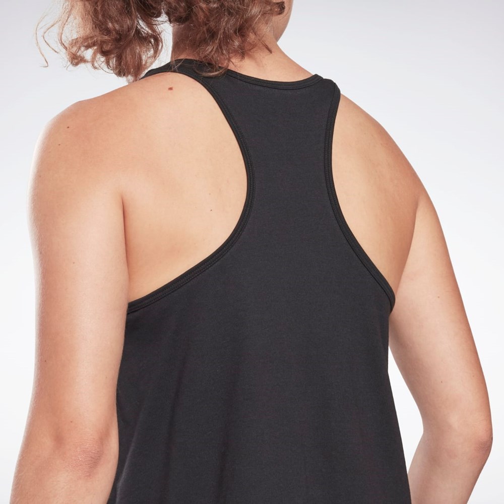 Reebok Reebok Identity Tank Top Mustat | LJMNOB-253