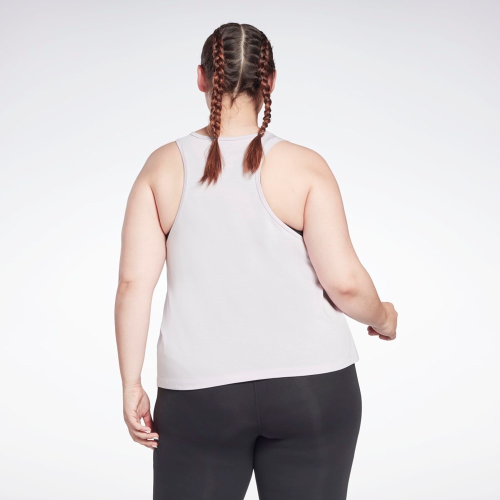 Reebok Reebok Identity Tank Top (Plus Size) Quartz Glow | FTZVDS-875