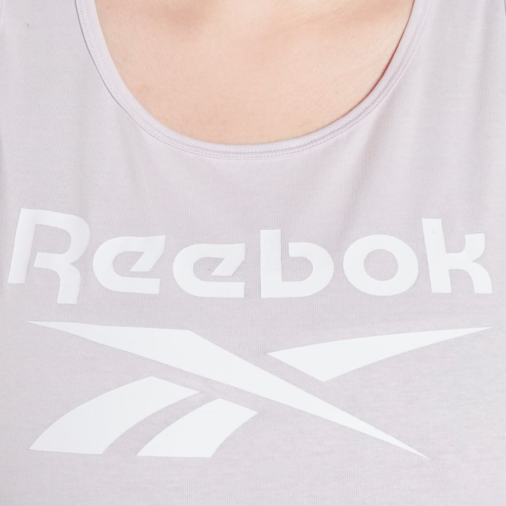 Reebok Reebok Identity Tank Top (Plus Size) Quartz Glow | FTZVDS-875
