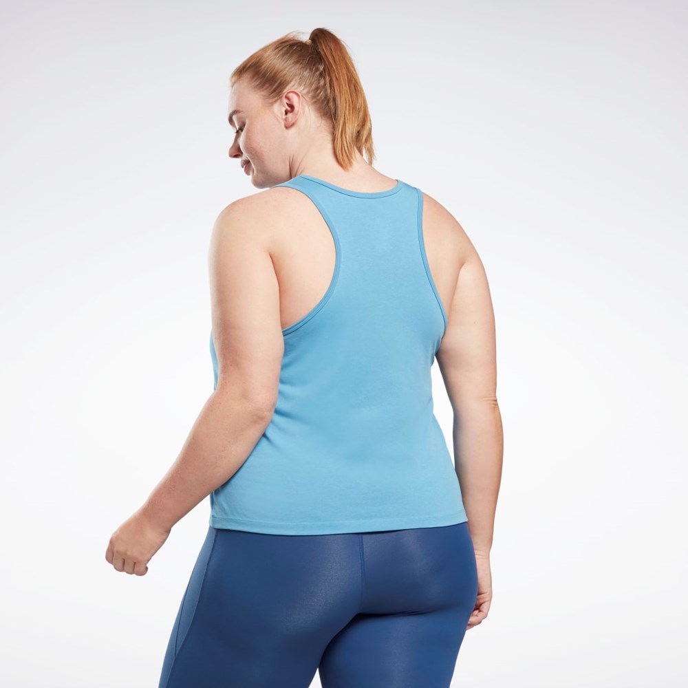 Reebok Reebok Identity Tank Top (Plus Size) Sininen | GBZUPN-097