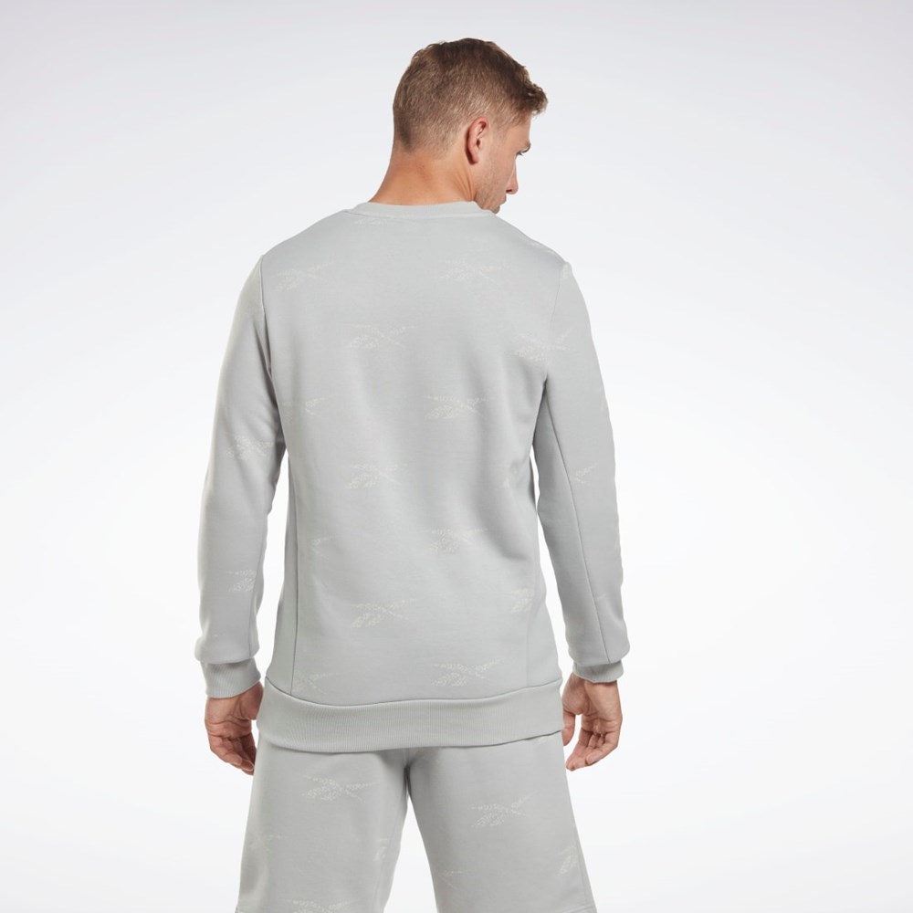 Reebok Reebok Identity Vector Fleece Crew Sweatshirt Harmaat | UJPCRK-672