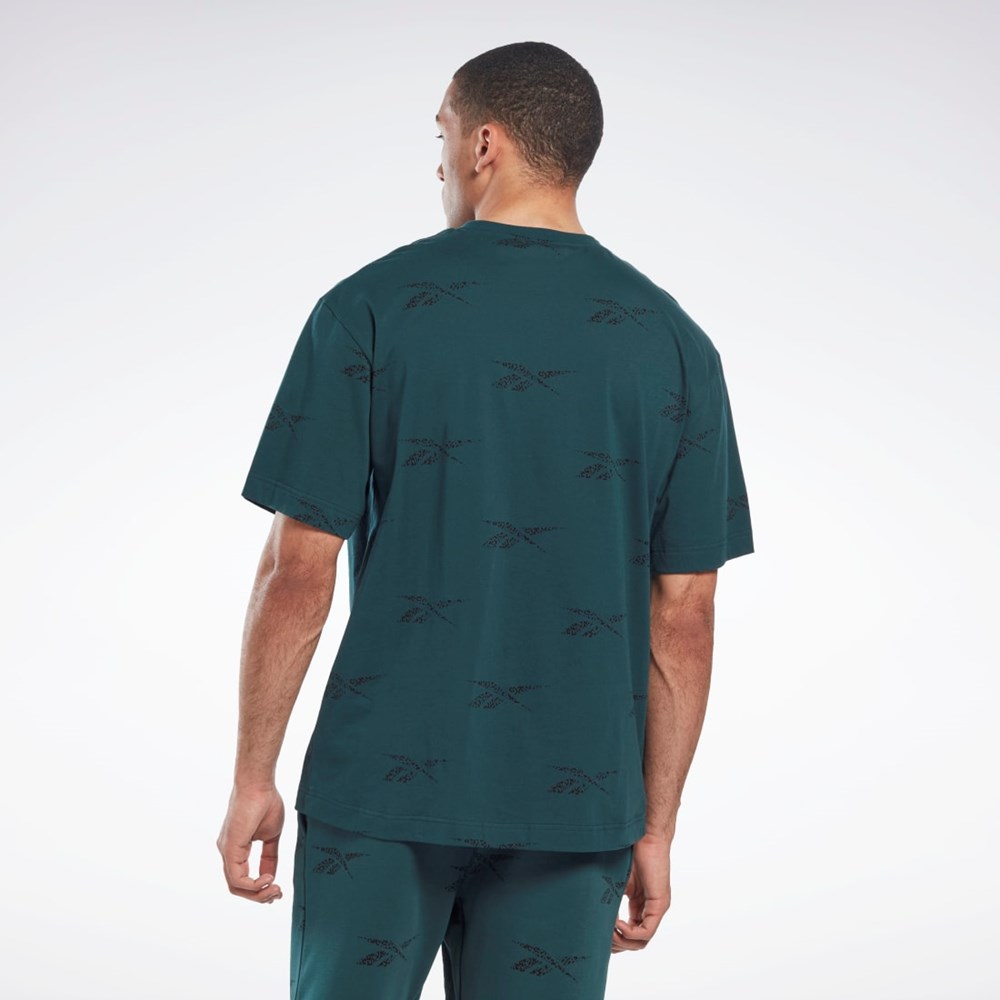 Reebok Reebok Identity Vector T-Shirt Vihreä | ICNQFP-130