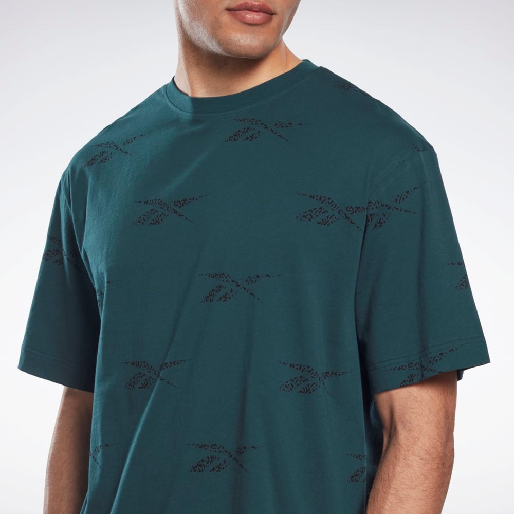 Reebok Reebok Identity Vector T-Shirt Vihreä | ICNQFP-130
