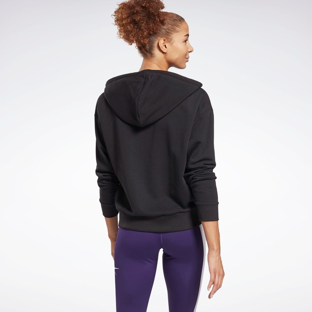 Reebok Reebok Identity Zip-Up Track Jacket Mustat | JKEZMX-068