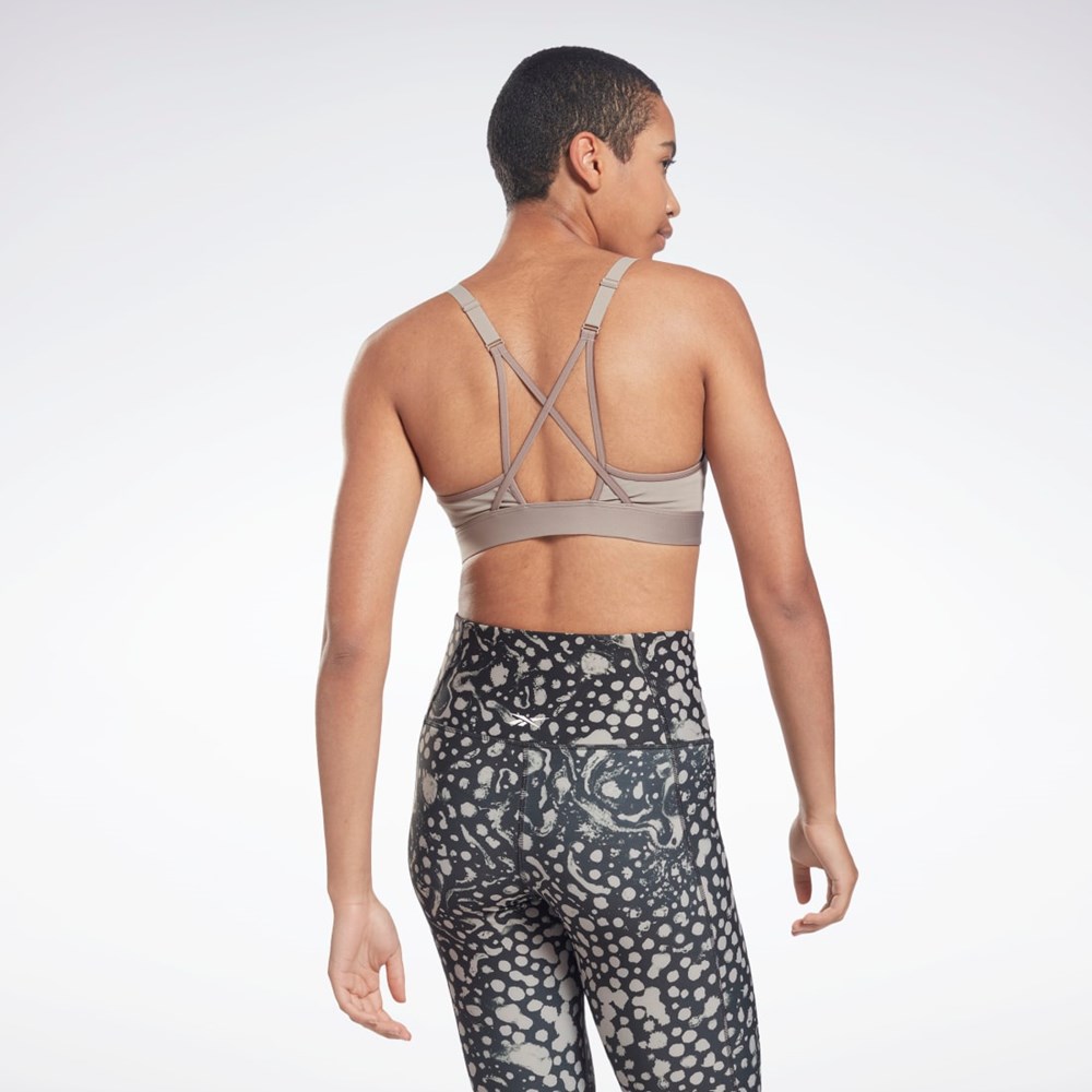Reebok Reebok Lux Strappy Sports Bra Harmaat | ZANKIX-916