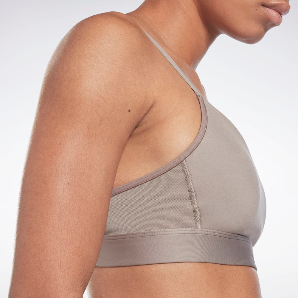 Reebok Reebok Lux Strappy Sports Bra Harmaat | ZANKIX-916