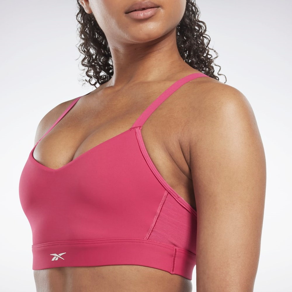 Reebok Reebok Lux Strappy Sports Bra Pinkki | TEQDWX-572