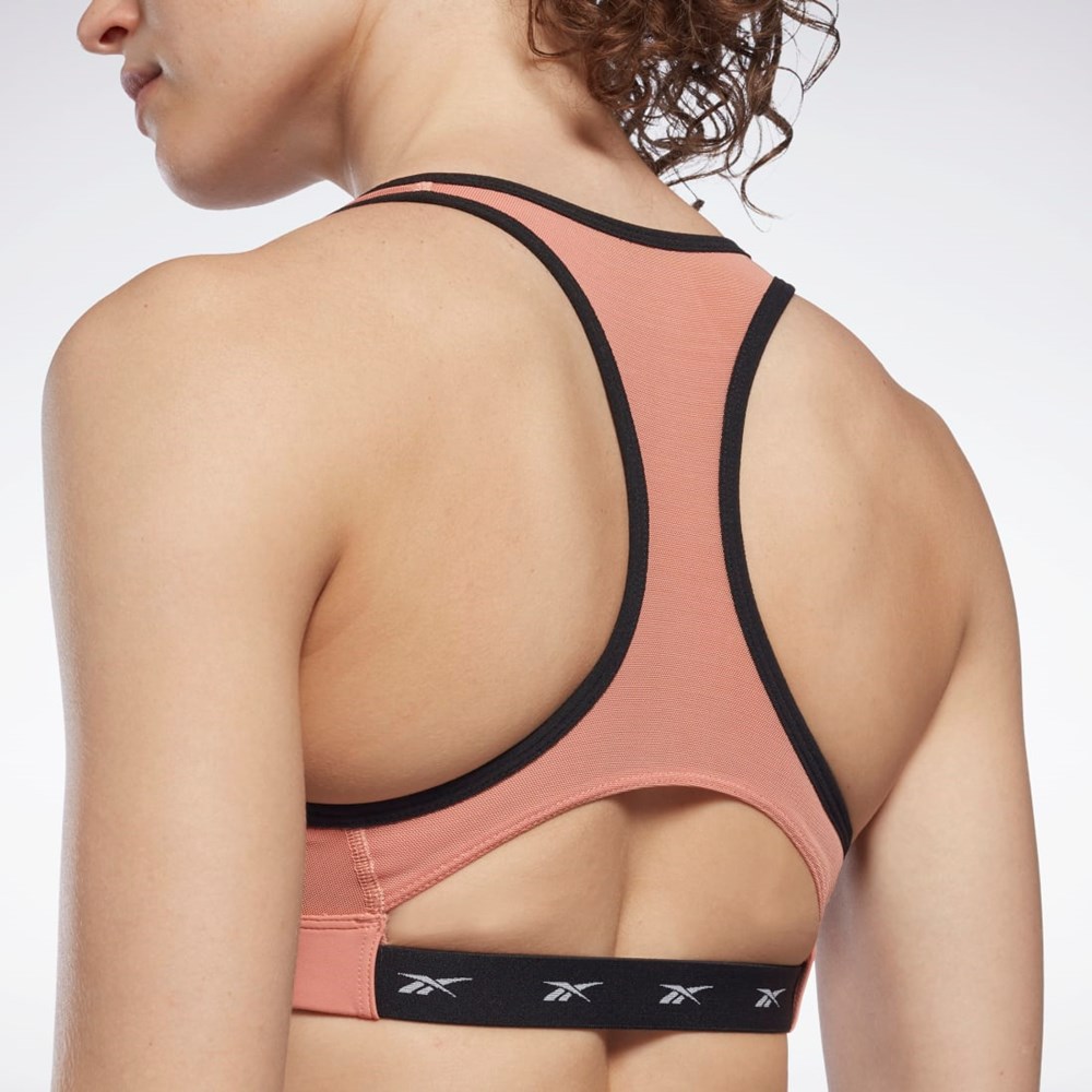 Reebok Reebok Lux Vector Racer Sports Bra Koralli | BQIERJ-937