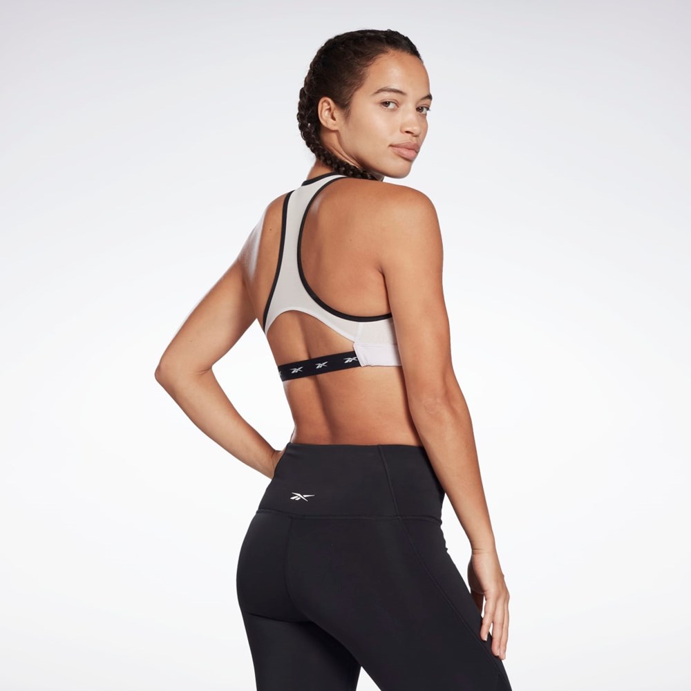 Reebok Reebok Lux Vector Racer Sports Bra Quartz Glow | CKIXFW-745