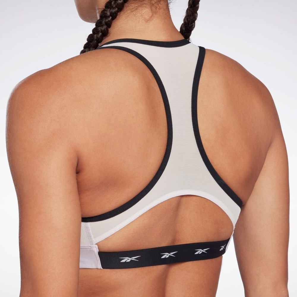 Reebok Reebok Lux Vector Racer Sports Bra Quartz Glow | CKIXFW-745