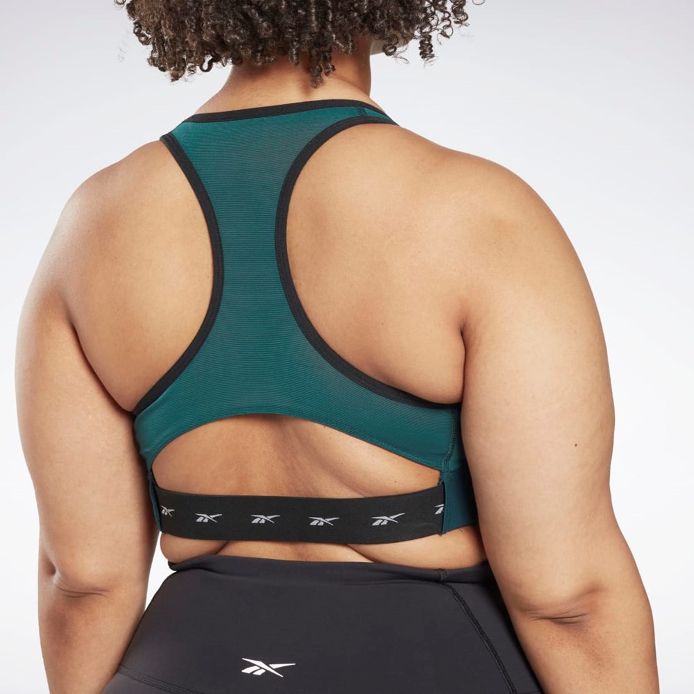Reebok Reebok Lux Vector Racer Sports Bra (Plus Size) Vihreä | HDAZNB-032