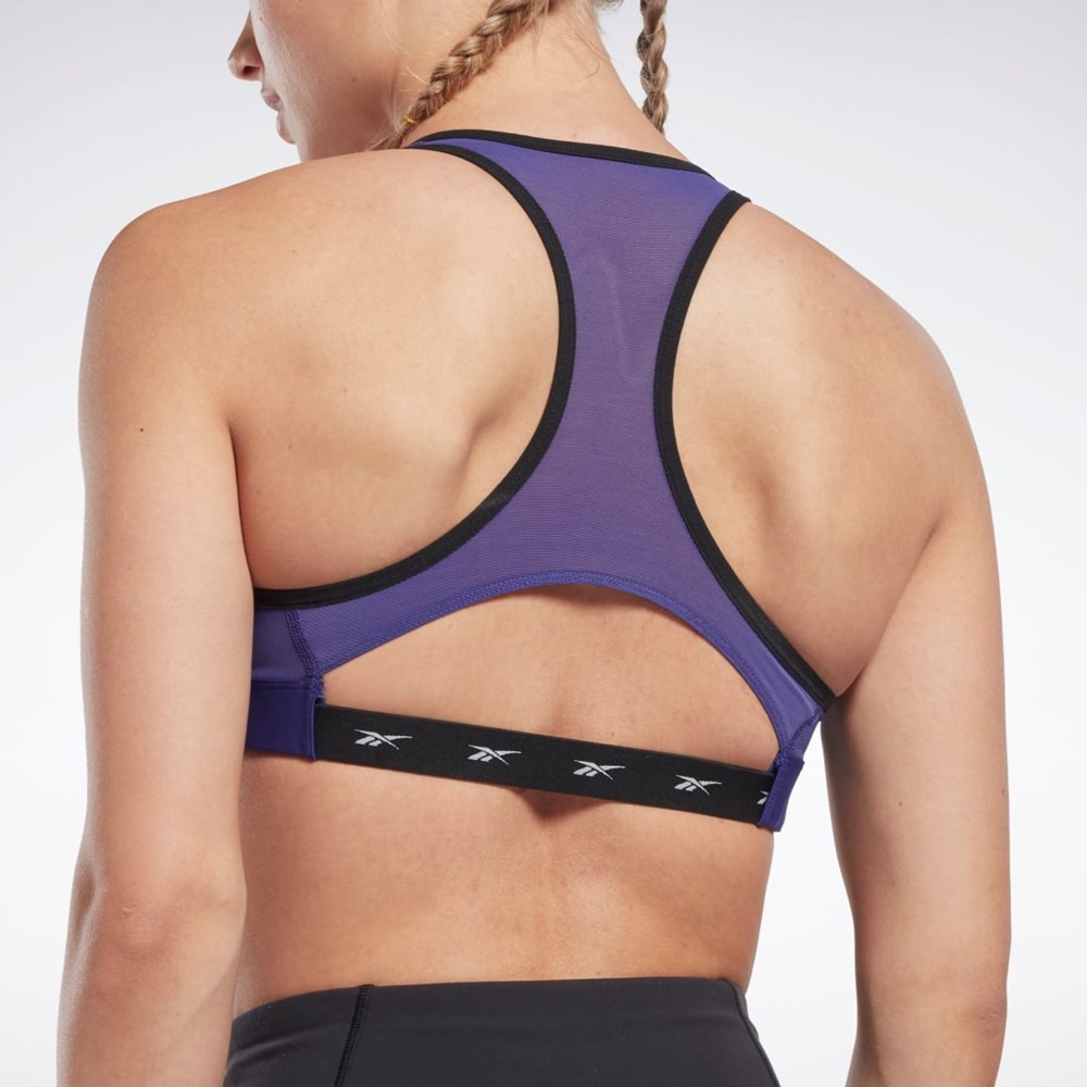 Reebok Reebok Lux Vector Racer Sports Bra Violetit | OPWDVT-064