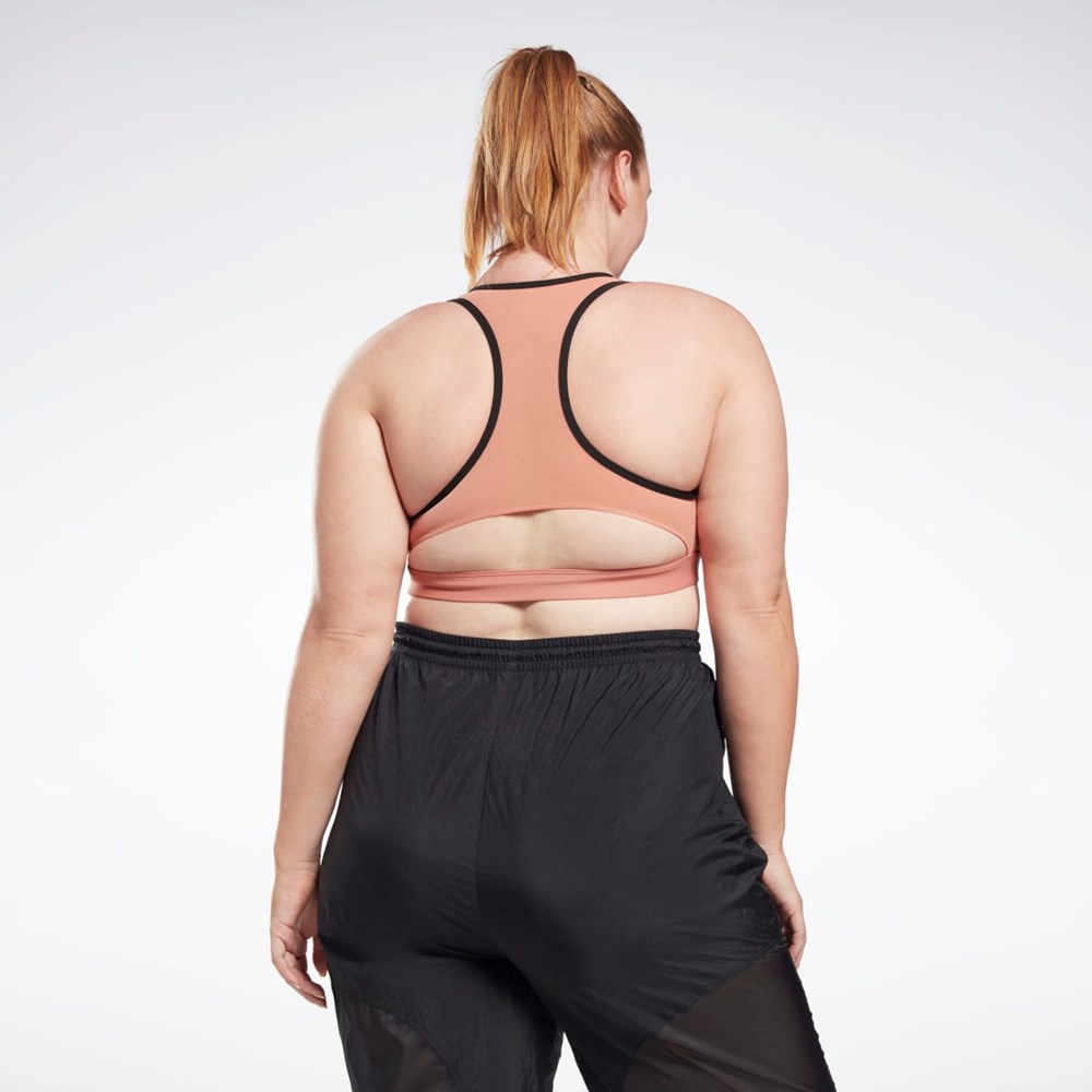 Reebok Reebok Lux Vector Racer Sports Bra (Plus Size) Koralli | PBLMQX-761