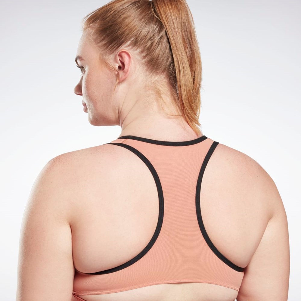 Reebok Reebok Lux Vector Racer Sports Bra (Plus Size) Koralli | PBLMQX-761