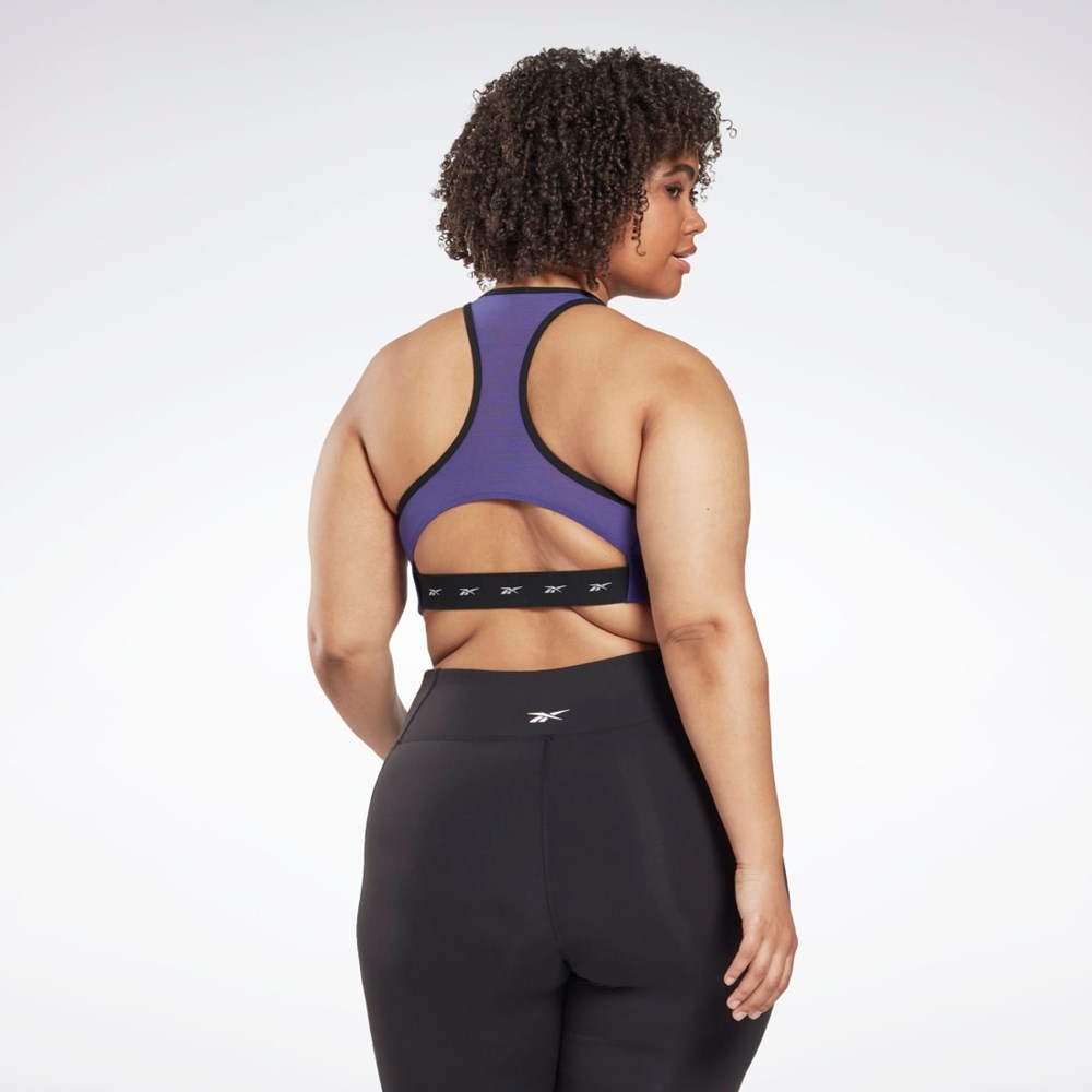 Reebok Reebok Lux Vector Racer Sports Bra (Plus Size) Violetit | PKXEQN-907