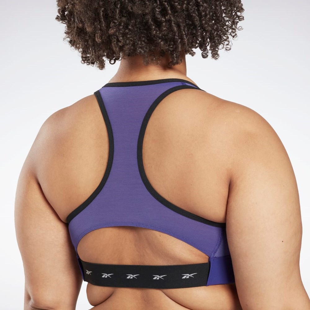 Reebok Reebok Lux Vector Racer Sports Bra (Plus Size) Violetit | PKXEQN-907