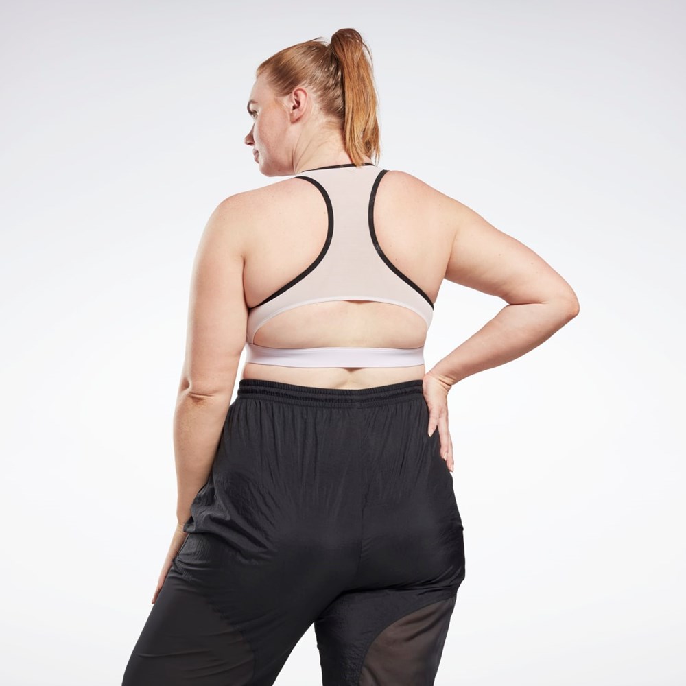 Reebok Reebok Lux Vector Racer Sports Bra (Plus Size) Quartz Glow | SIDOWB-675
