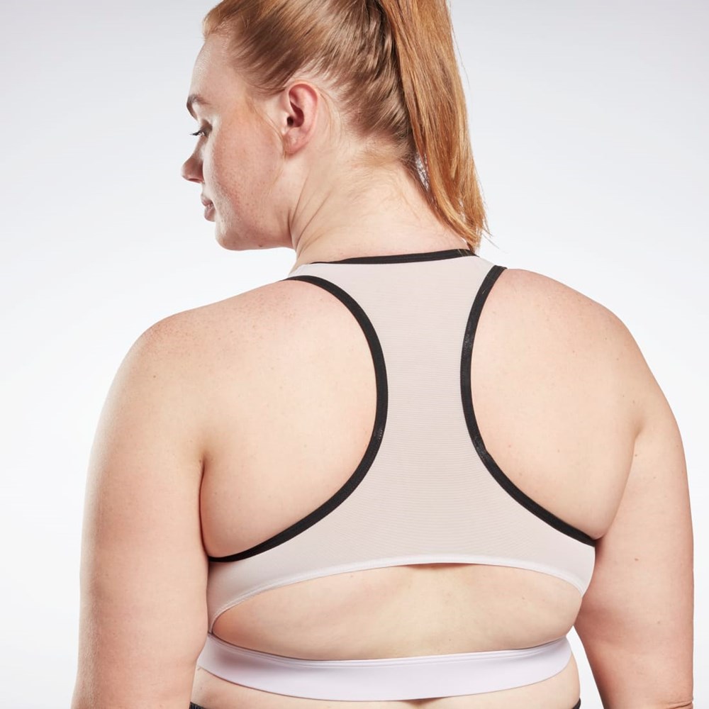 Reebok Reebok Lux Vector Racer Sports Bra (Plus Size) Quartz Glow | SIDOWB-675