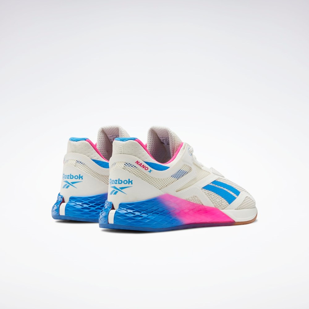 Reebok Reebok Nano X Koulutus Shoes Valkoinen Pinkki Sininen | CQGKVP-586
