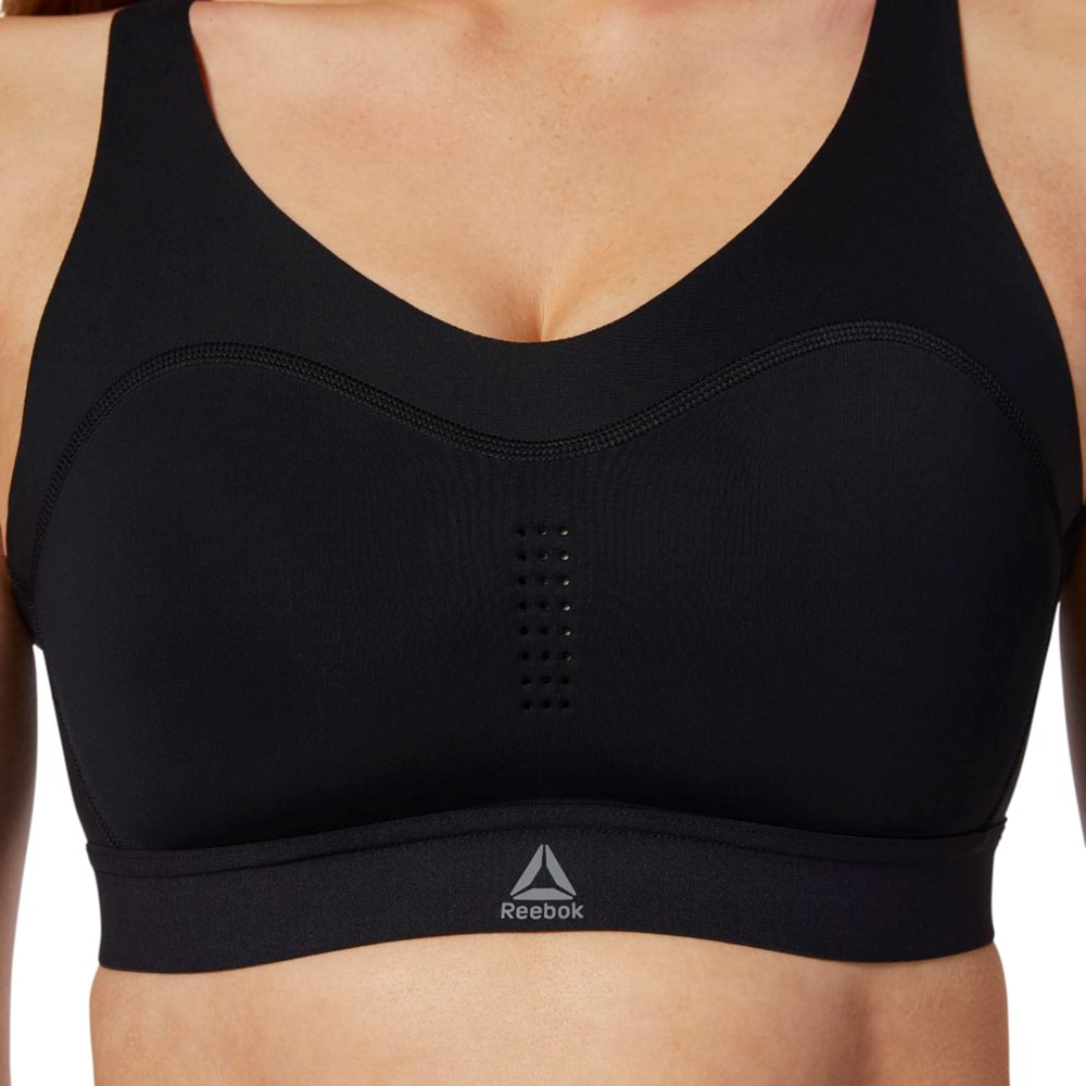 Reebok Reebok PureMove Bra Motion Sense ™ Mustat | PDZKRW-861