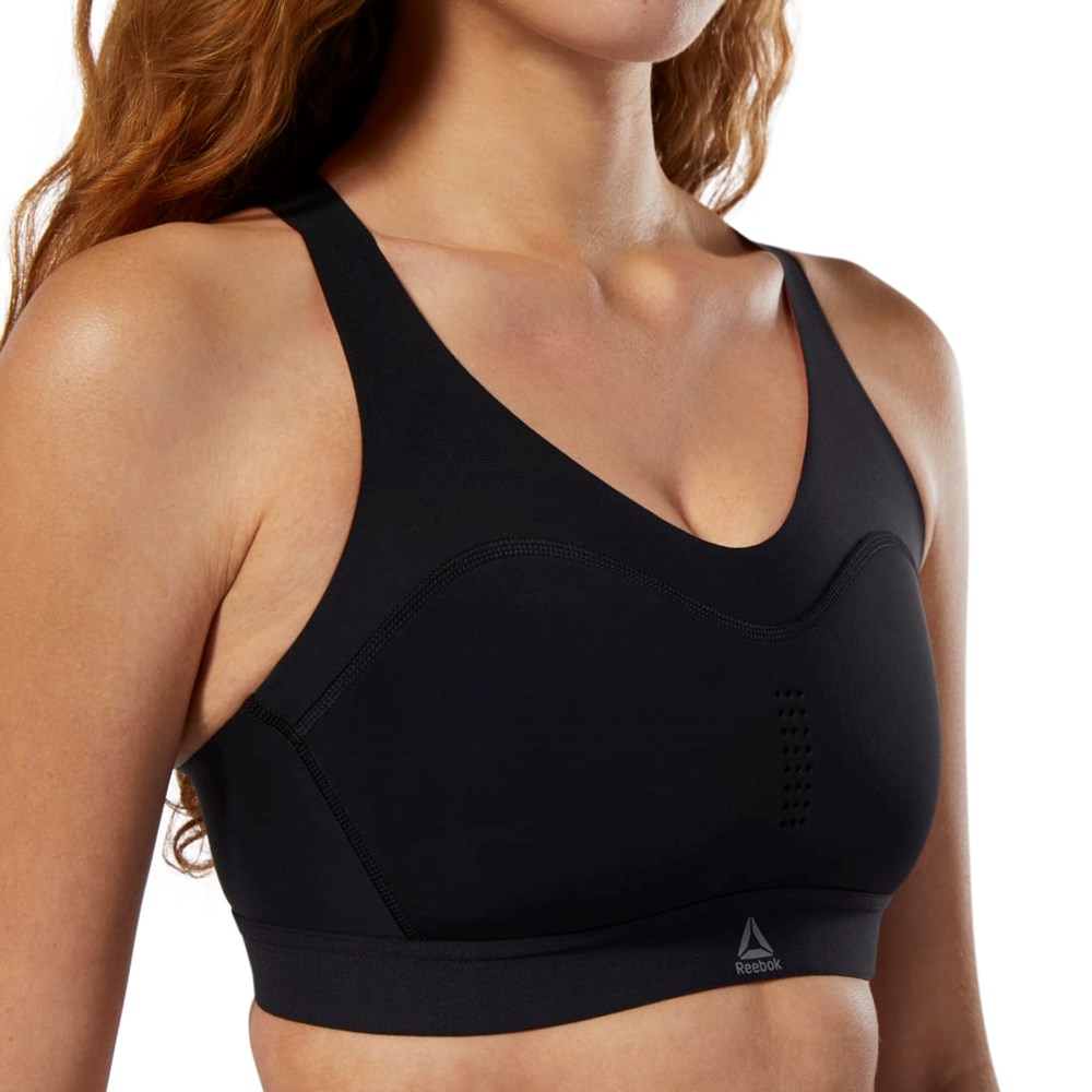 Reebok Reebok PureMove Bra Motion Sense ™ Mustat | PDZKRW-861
