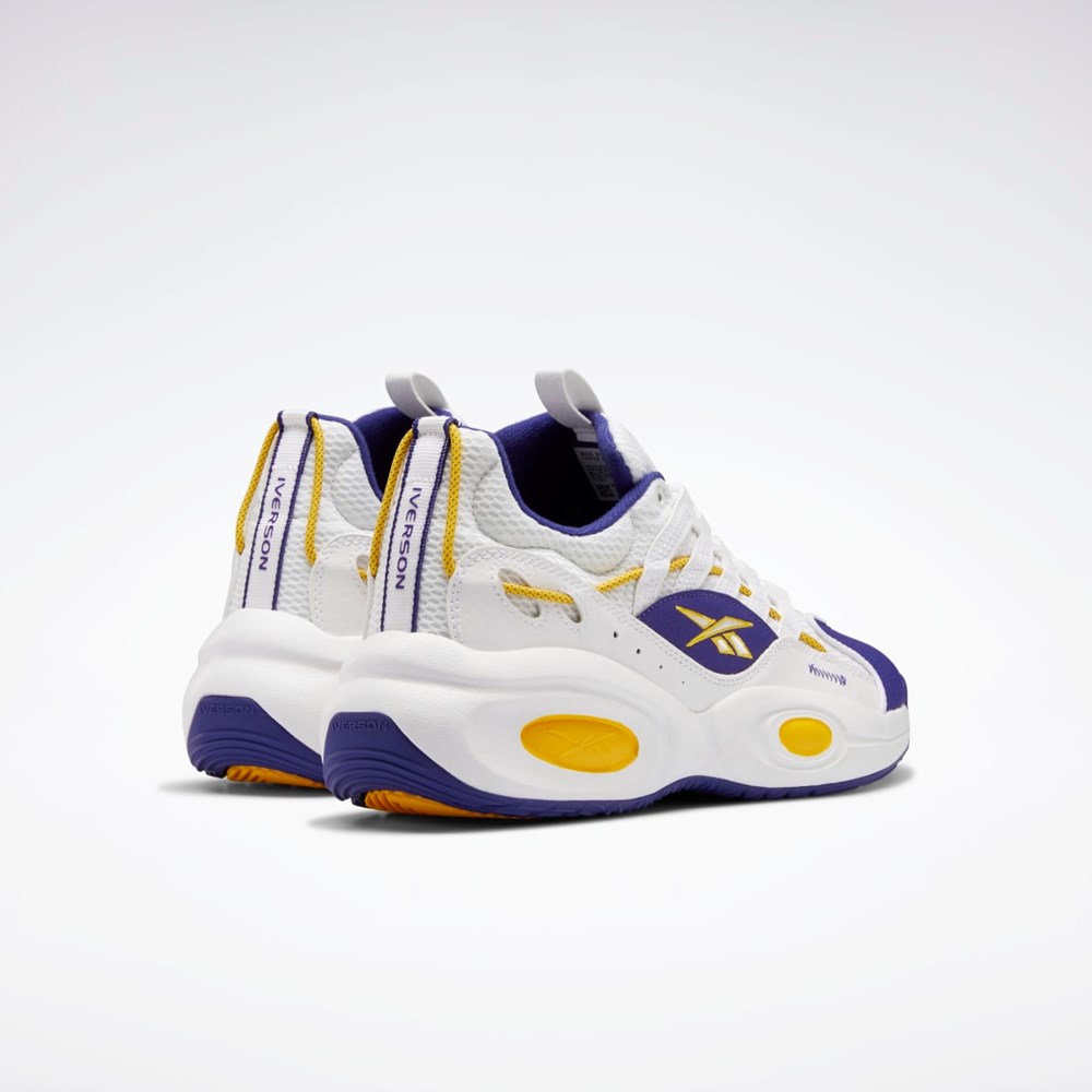 Reebok Reebok Solution Mid Basketball Shoes Valkoinen Violetit Keltainen | REHKCD-356