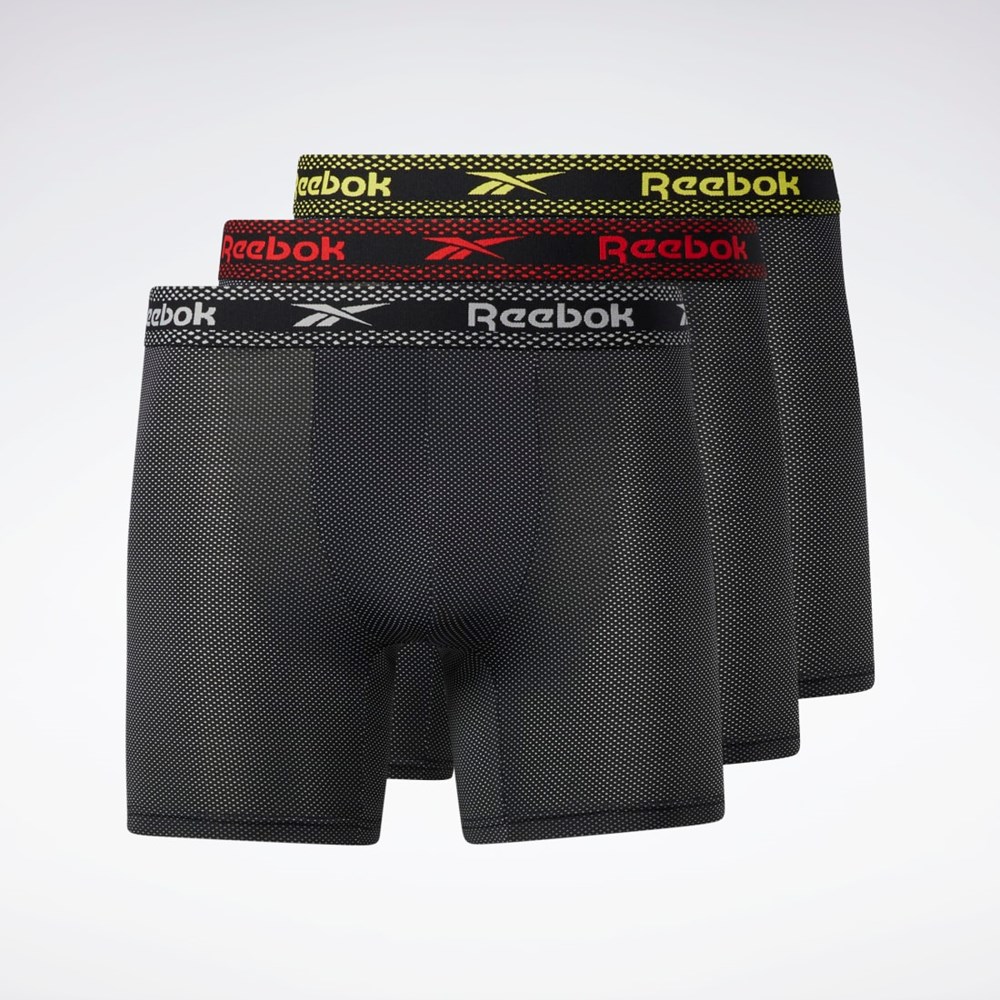 Reebok Reebok Super Soft Nylon Performance Bokserin Briefs 3 Pairs Multi | TGFHUY-723