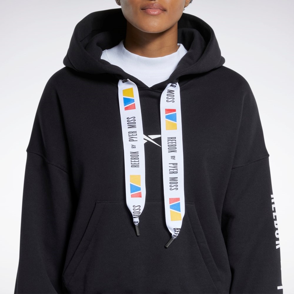 Reebok Reebok by Pyer Moss Hoodie Mustat | BFVUPD-453