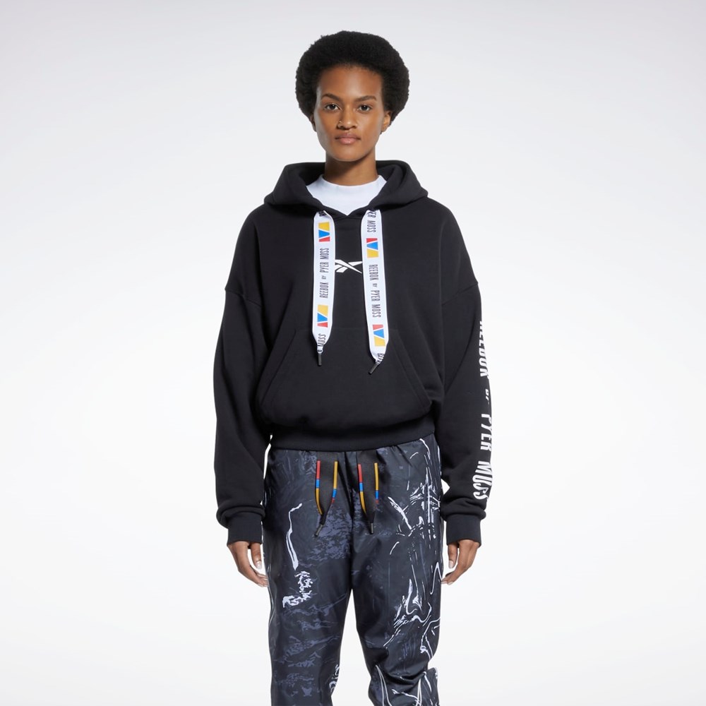 Reebok Reebok by Pyer Moss Hoodie Mustat | BFVUPD-453