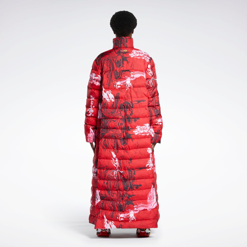 Reebok Reebok by Pyer Moss Long Pehmustettu Coat Punainen | NYCUWL-867