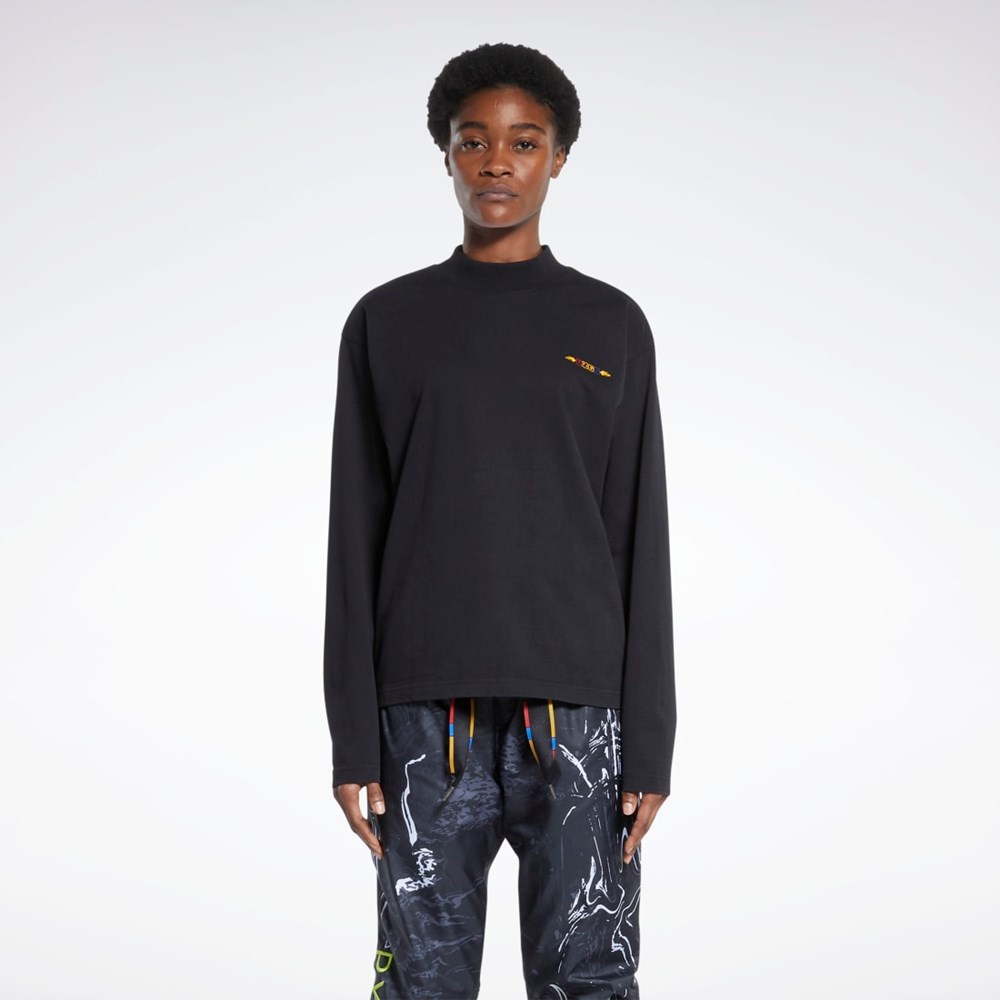 Reebok Reebok by Pyer Moss Long Sleeve Tee Mustat | OGMAJH-735