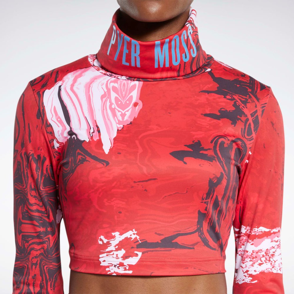 Reebok Reebok by Pyer Moss Long Sleeve T-Shirt Punainen | YIODEQ-561