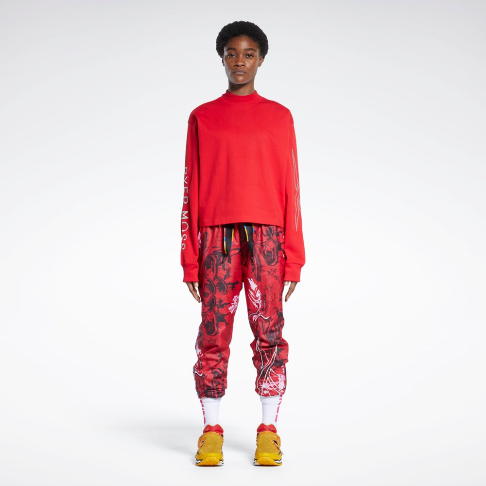 Reebok Reebok by Pyer Moss Turtleneck Long Sleeve T-Shirt Punainen | UGXHWY-659