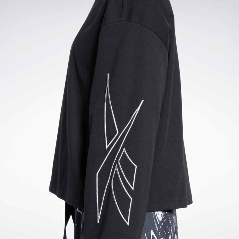 Reebok Reebok by Pyer Moss Turtleneck Long Sleeve T-Shirt Mustat | XZTYDI-905