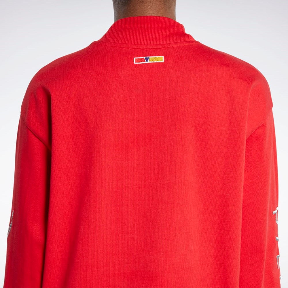 Reebok Reebok by Pyer Moss Turtleneck Long Sleeve T-Shirt Punainen | YQJDXI-982