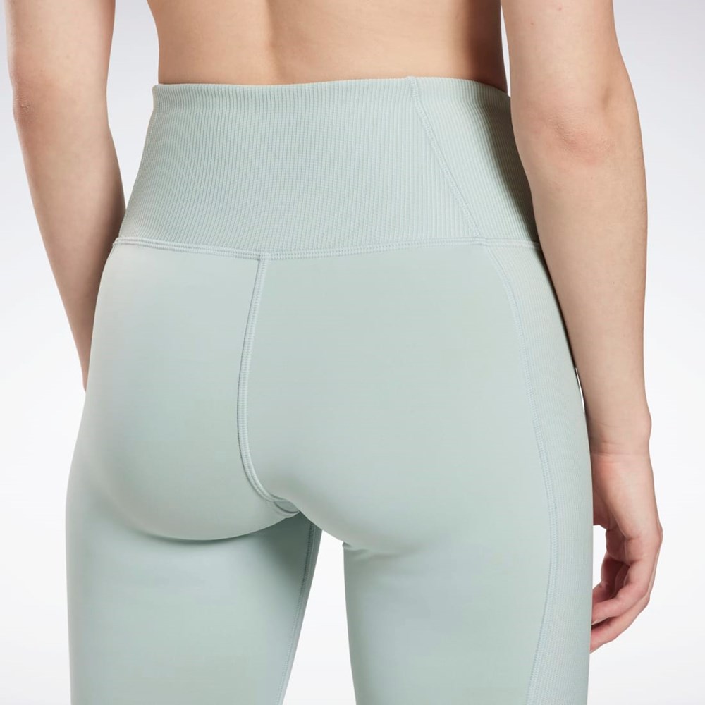Reebok Rib High-Rise Leggings Harmaat | QZUEMH-769