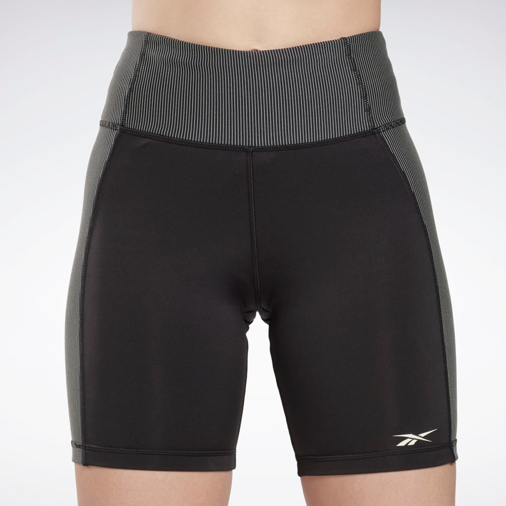 Reebok Rib High-Rise Leggings Mustat | GVPITM-710