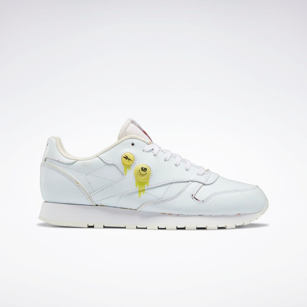 Reebok Smiley Classic Leather Pump 50th Shoes Valkoinen Valkoinen | CSRHAJ-821