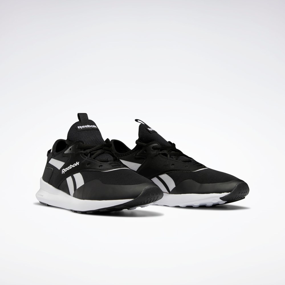 Reebok Spark Run Shoes Mustat Valkoinen Hopea | VCHNGP-128