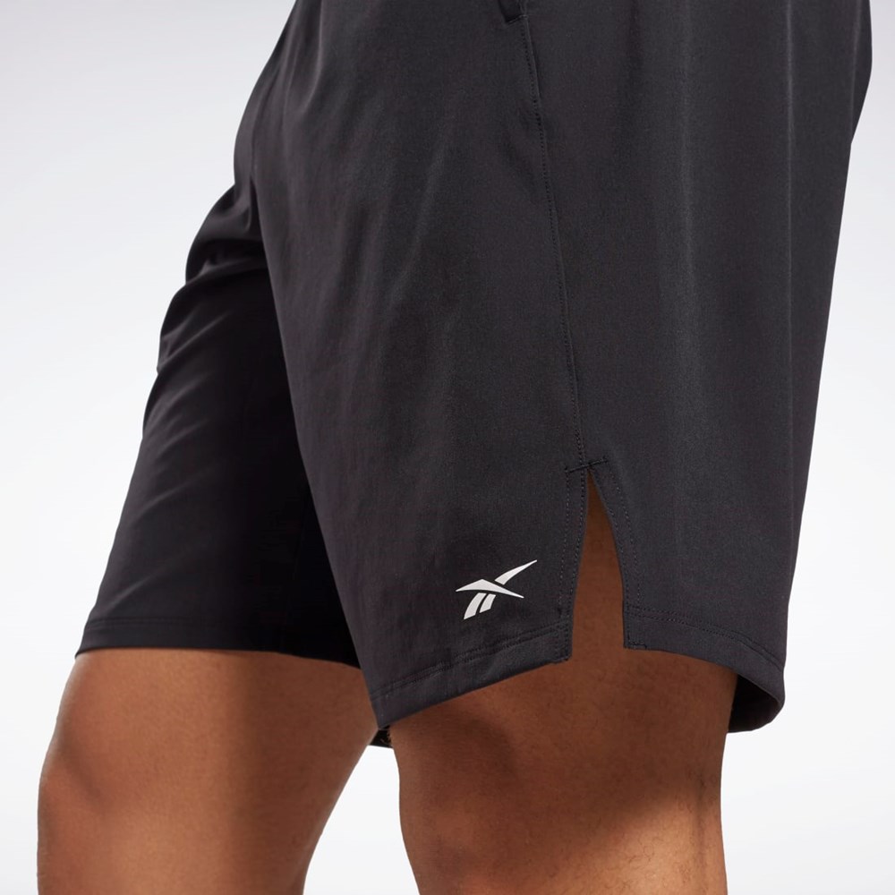 Reebok Speed Shorts Mustat | OEBXUL-841