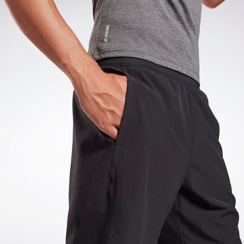 Reebok Speed Shorts Mustat | OEBXUL-841