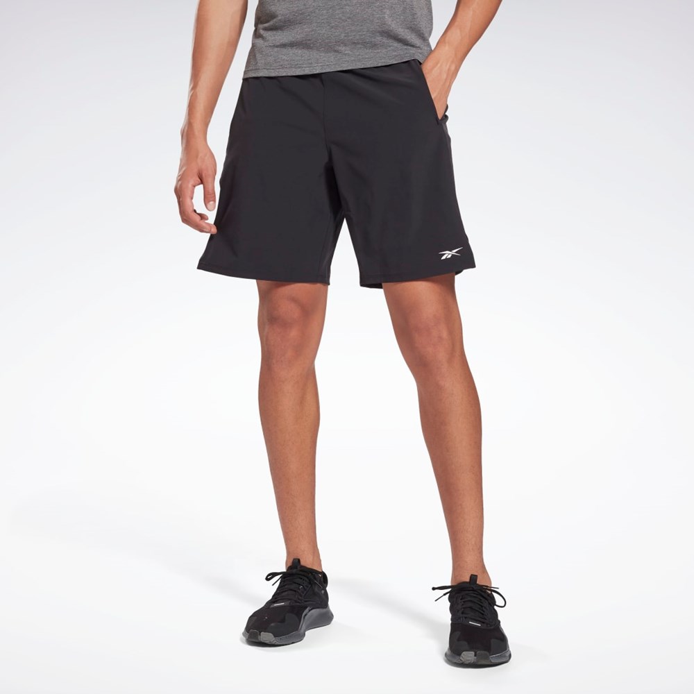 Reebok Speed Shorts Mustat | OEBXUL-841