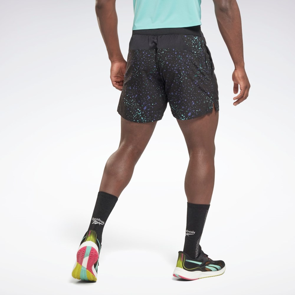 Reebok Strength Allover Print Shorts Mustat | QEOLMA-659